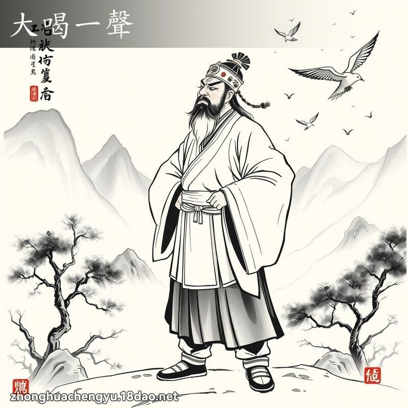 大喝一聲 配图