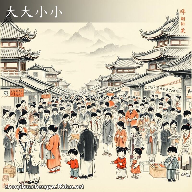 大大小小 - 中华成语配图