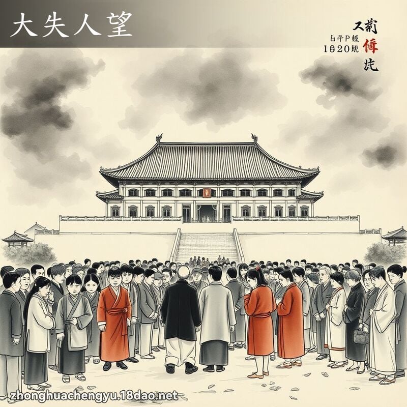 大失人望 - 中華成語配圖