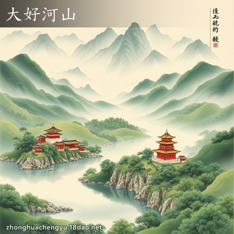大好河山 - 中華成語配圖