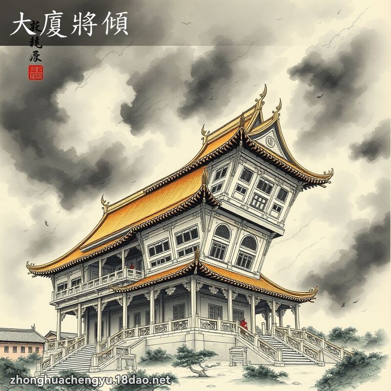 大廈將傾 配图
