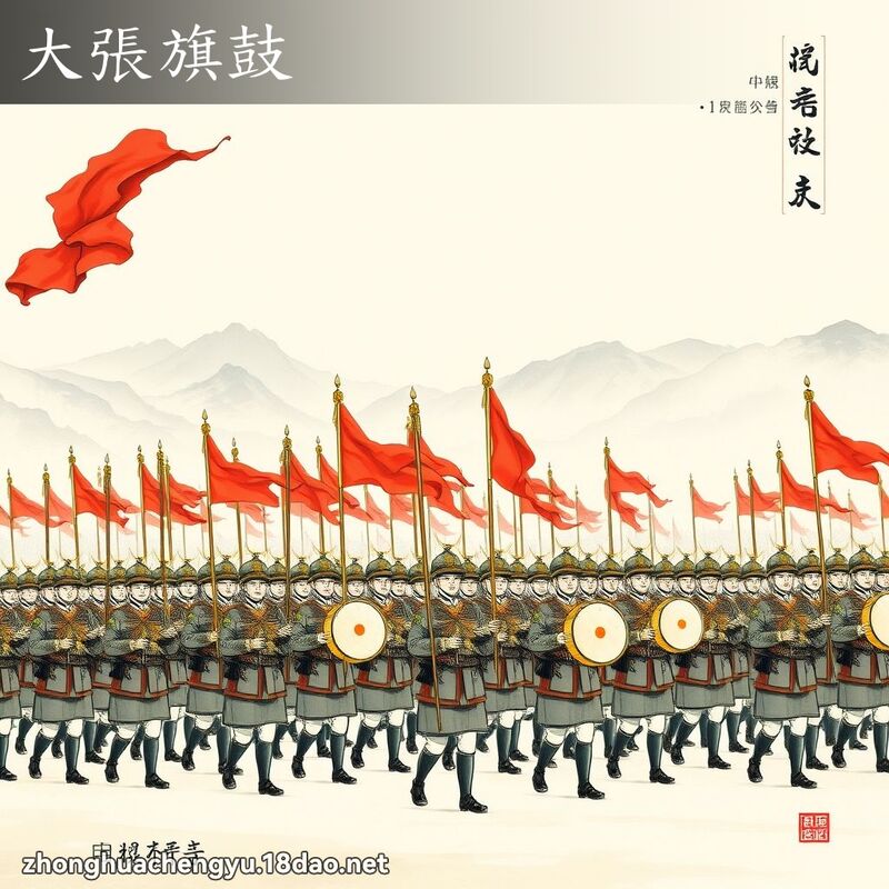 大張旗鼓 配图