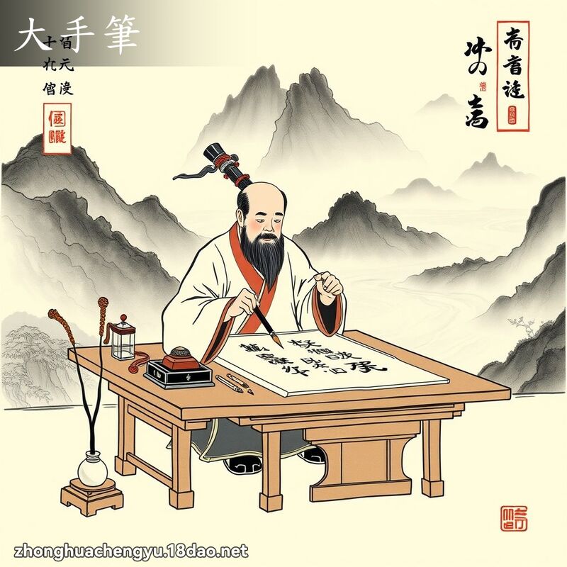 大手筆 配图