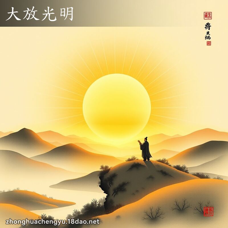 大放光明 - 中華成語配圖