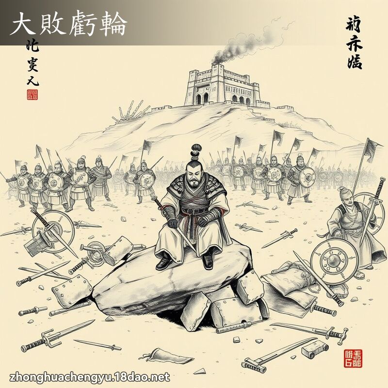 大败亏轮 - 中华成语配图