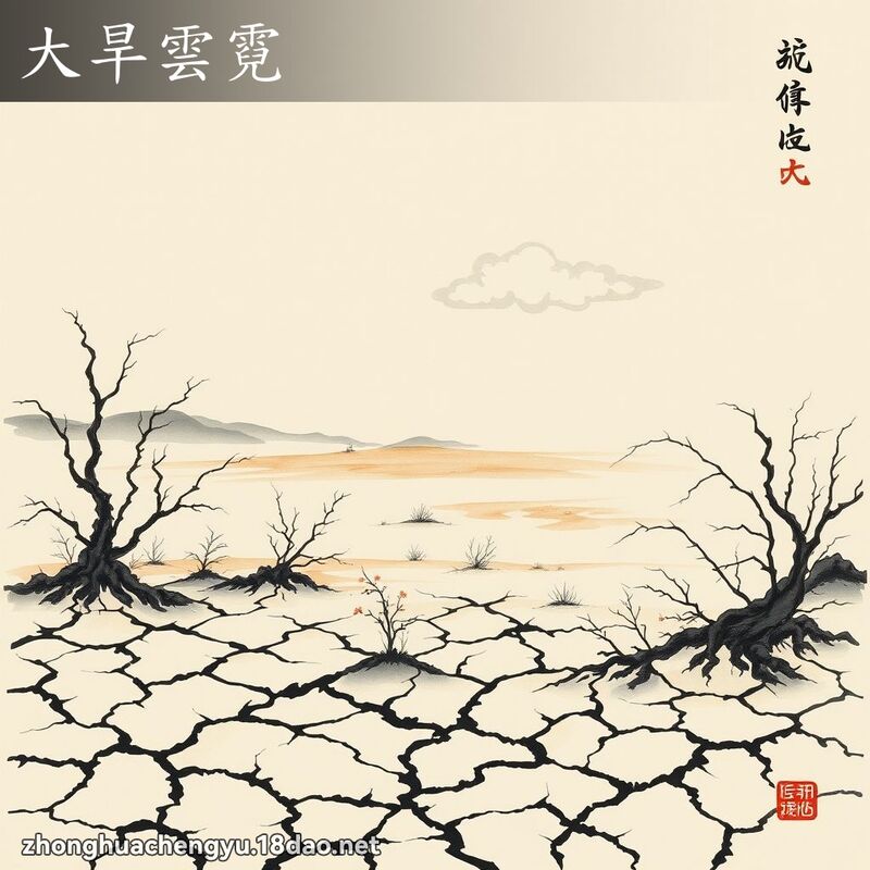 大旱云霓 - 中华成语配图