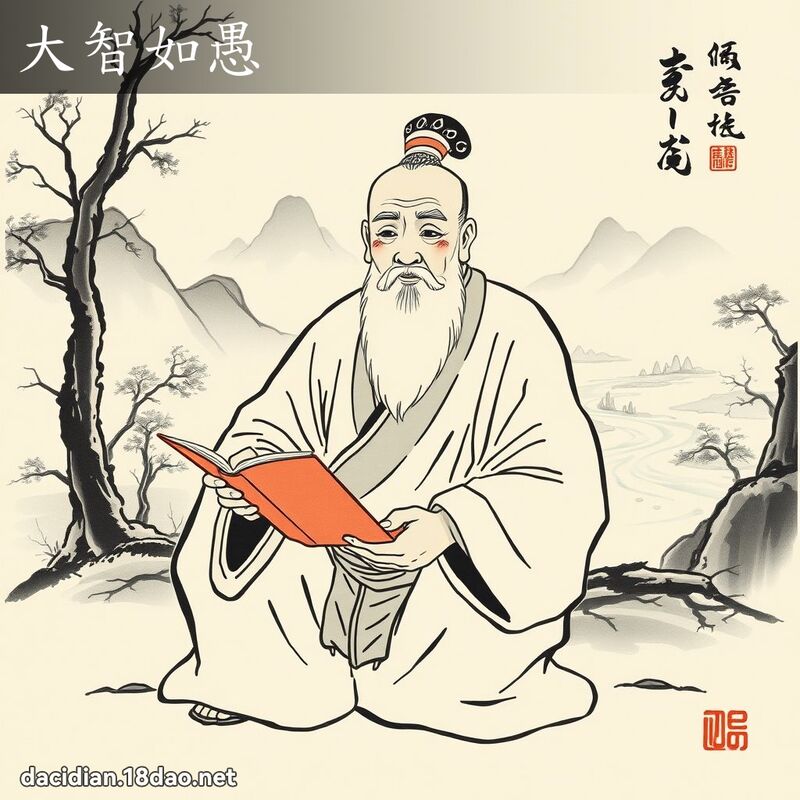 大智如愚 - 中華成語配圖