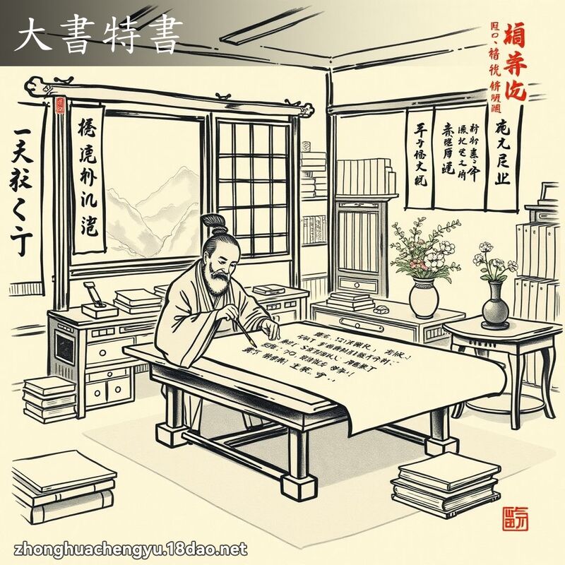 大書特書 配图