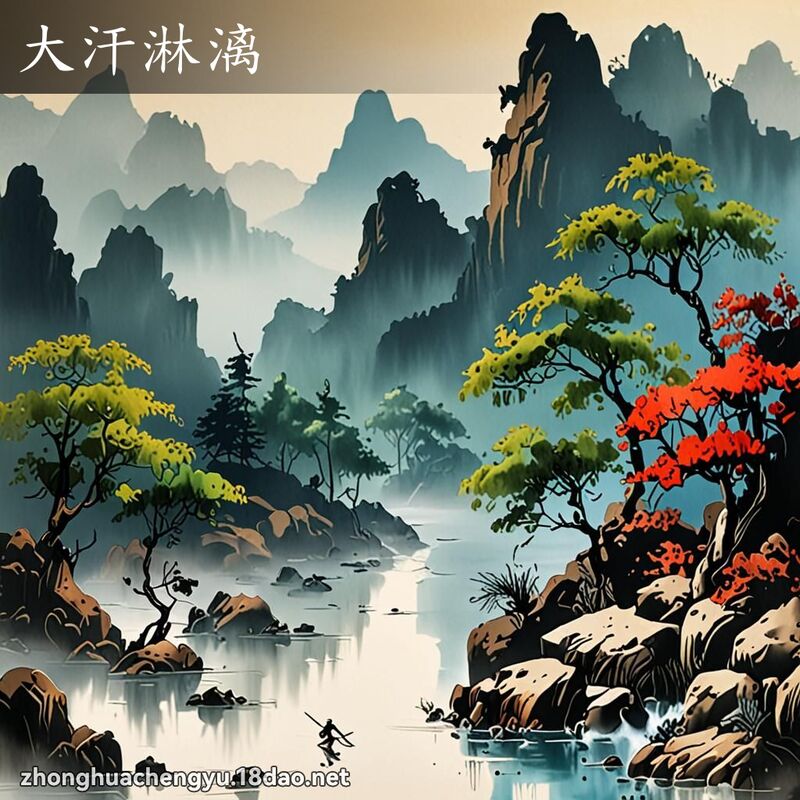 大汗淋漓 配图