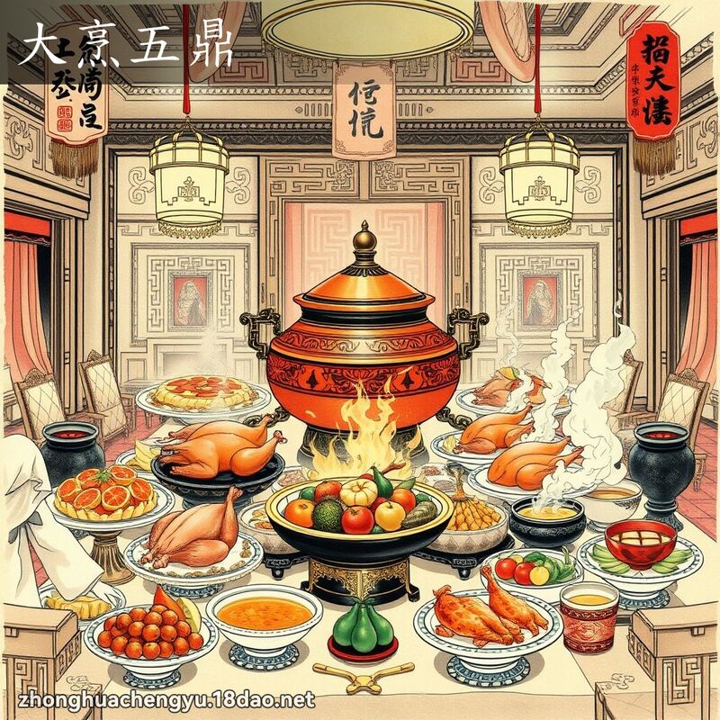 大烹五鼎 配图