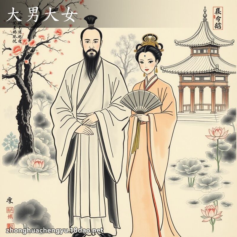 大男大女 配图
