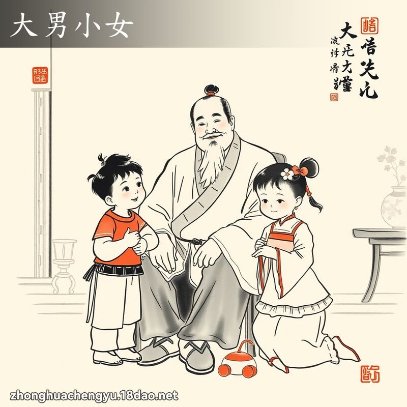大男小女 配图