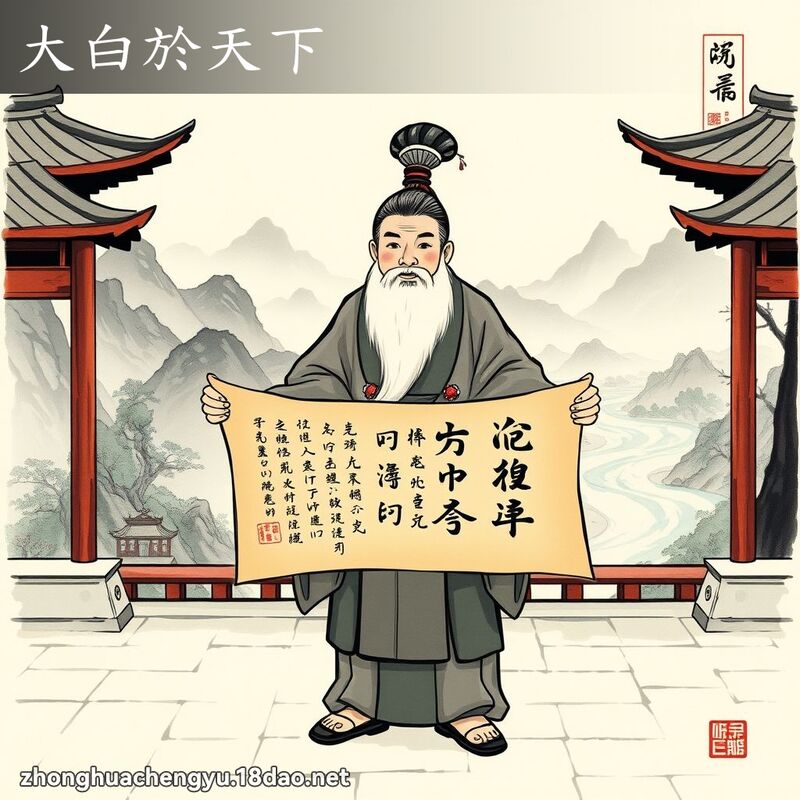 大白於天下 配图