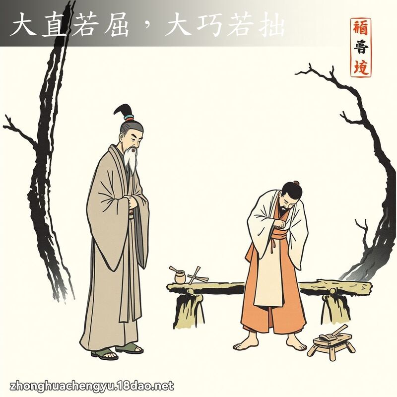 大直若屈,大巧若拙 配图
