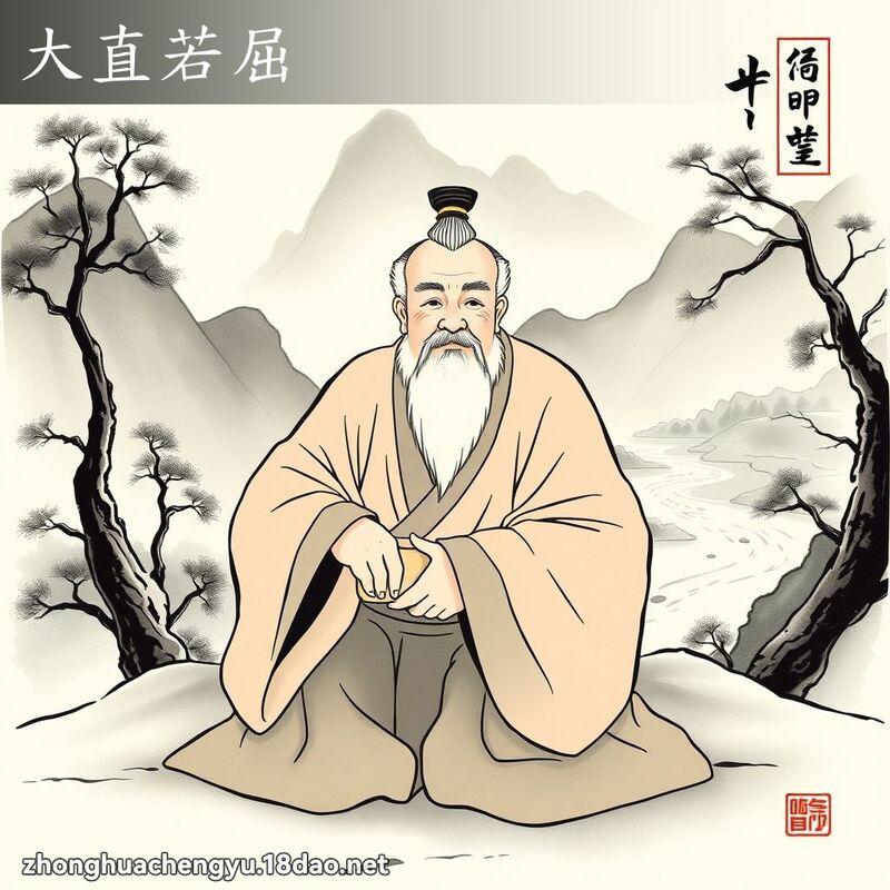 大直若屈 配图