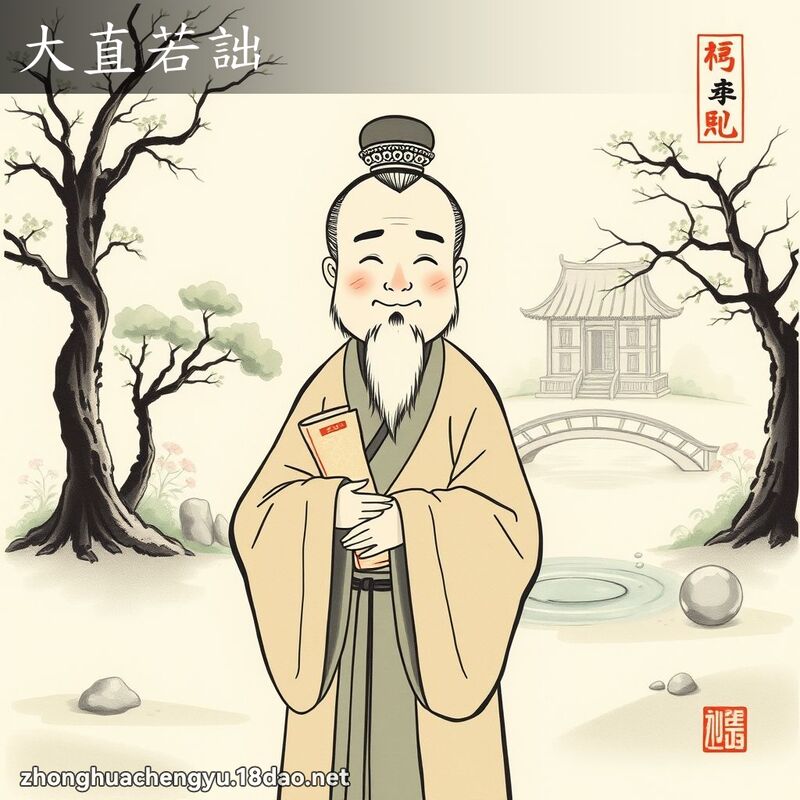 大直若詘 配图