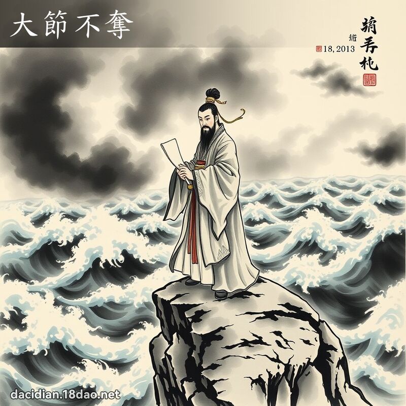 大節不奪 - 中華成語配圖