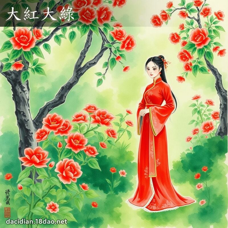 大紅大綠 - 中華成語配圖