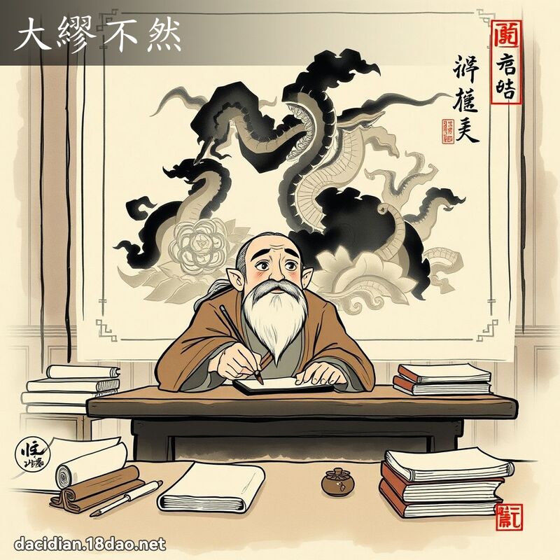 大繆不然 - 中華成語配圖