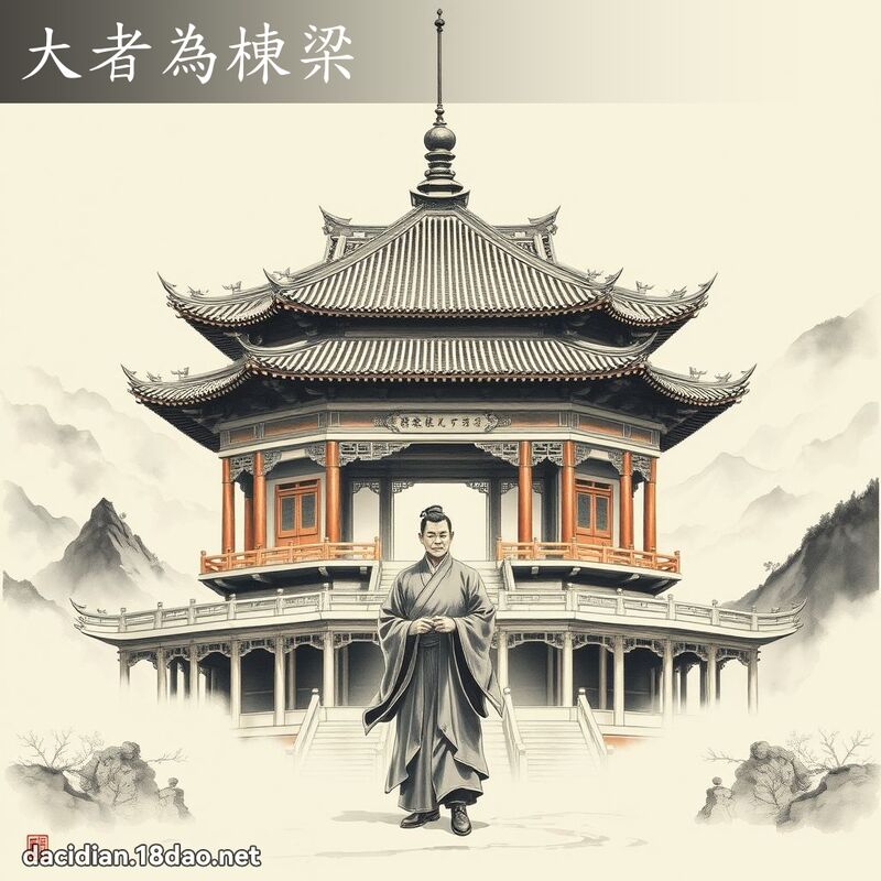 大者為棟梁 - 中華成語配圖