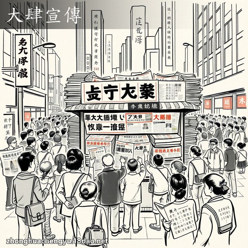 大肆宣傳 配图