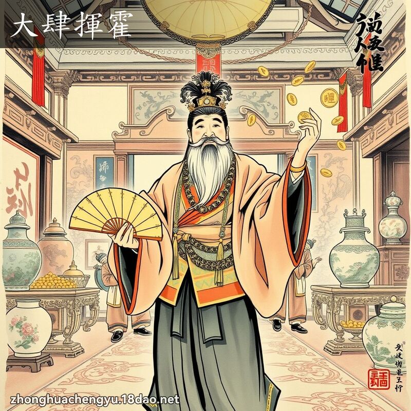 大肆揮霍 配图
