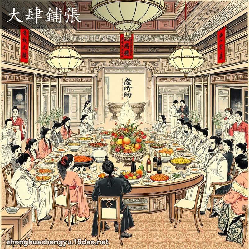 大肆鋪張 配图