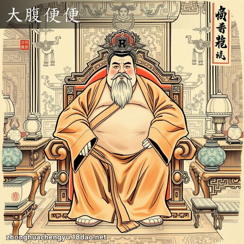 大腹便便 配图