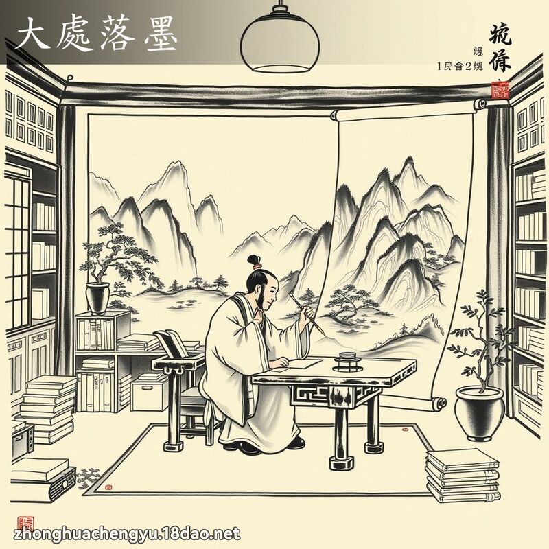 大處落墨 配图