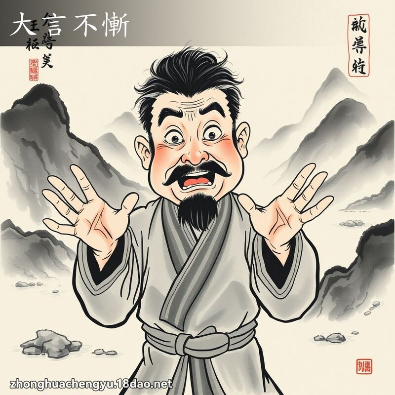 大言不慚 配图