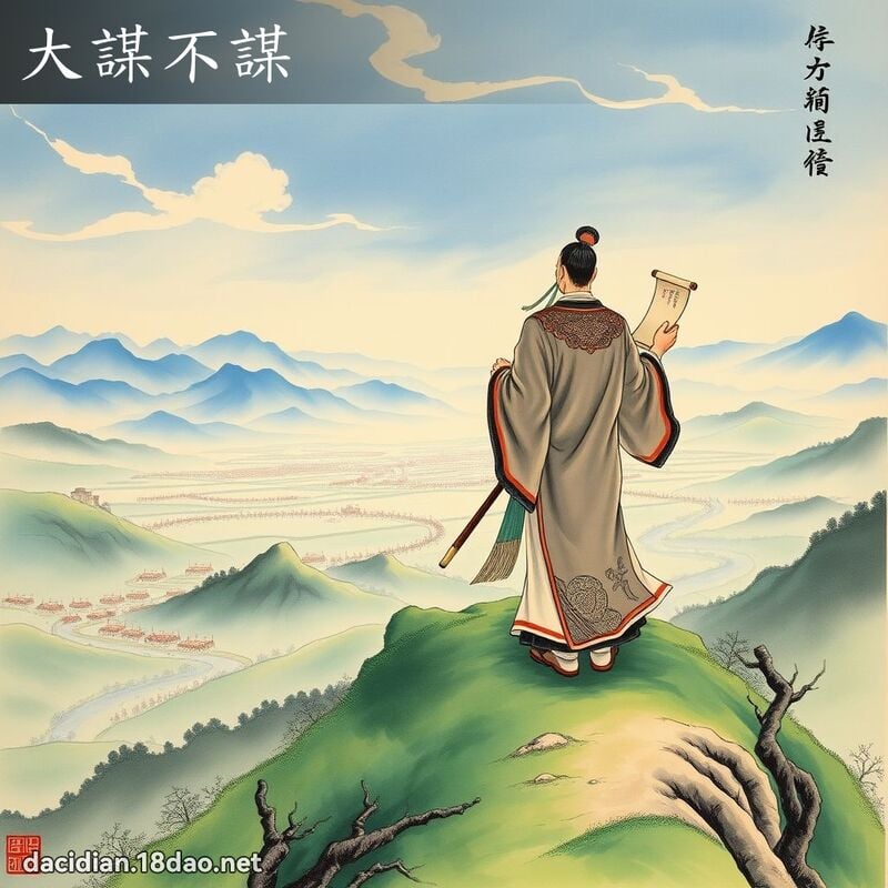 大謀不謀 - 中華成語配圖