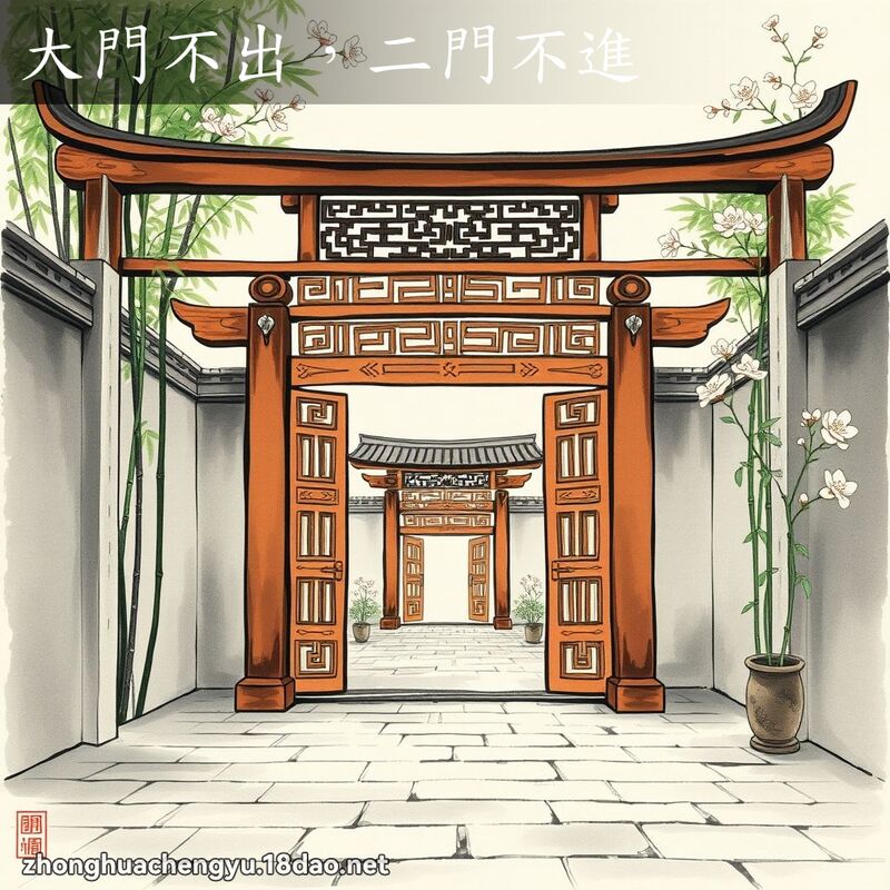 大門不出,二門不進 配图