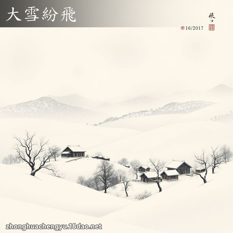 大雪紛飛 配图