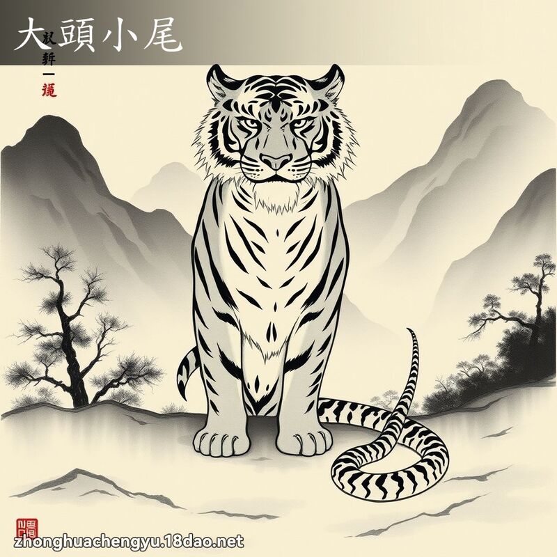 大頭小尾 配图