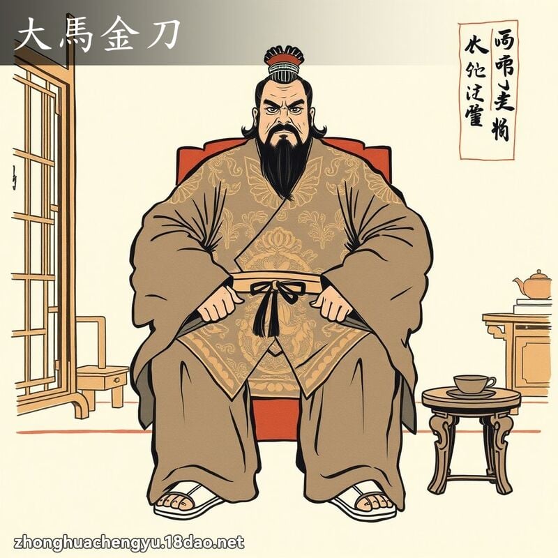 大馬金刀 配图