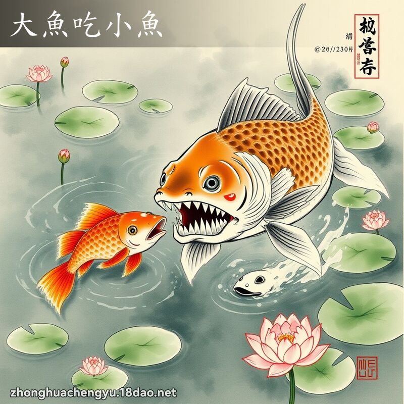 大魚吃小魚 配图