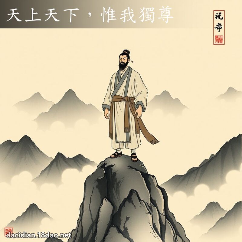 天上天下，惟我獨尊 - 中華成語配圖