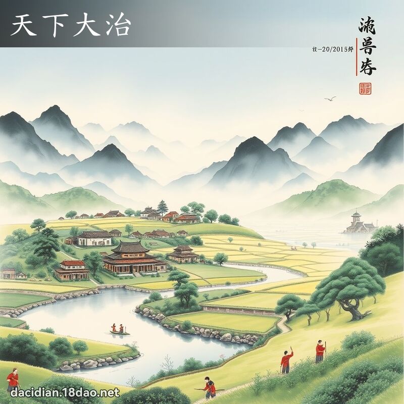 天下大治 - 中華成語配圖