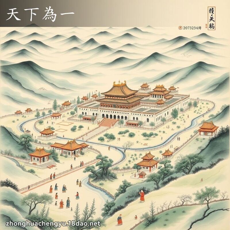 天下為一 配图