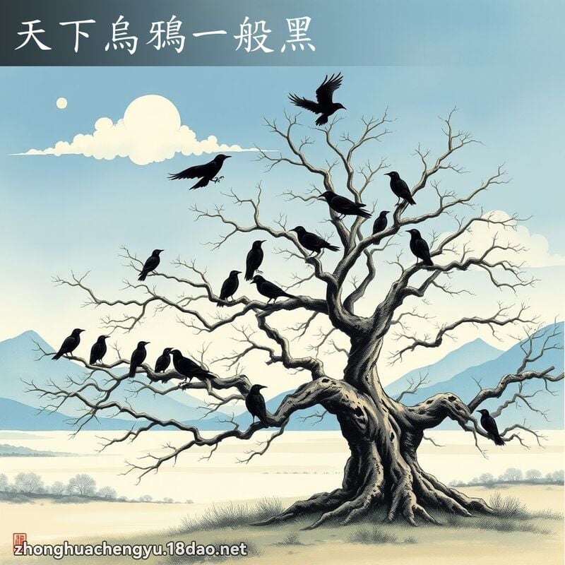 天下烏鴉一般黑 配图