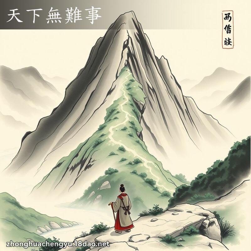 天下無難事 配图