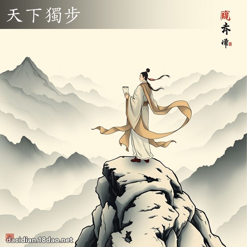 天下獨步 - 中華成語配圖