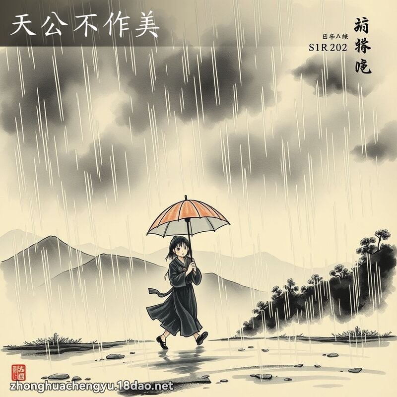 天公不作美 配图