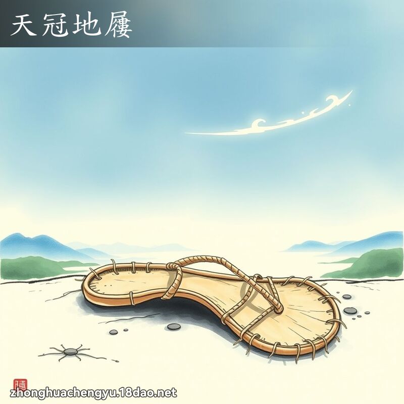 天冠地屨 配图