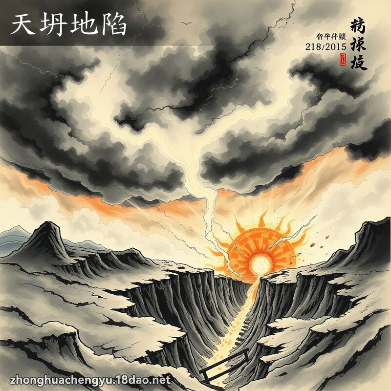 天坍地陷 配图