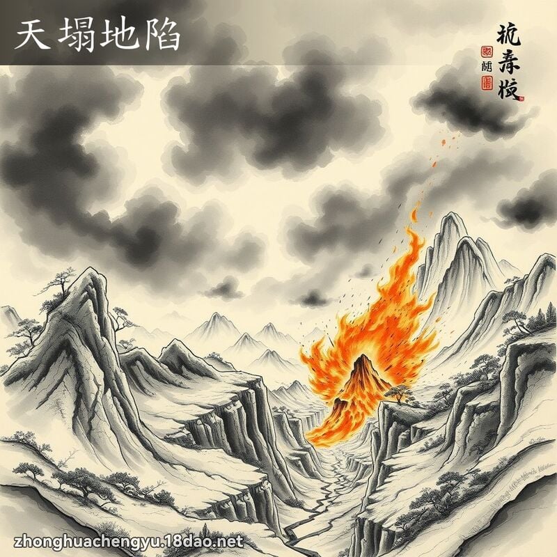 天塌地陷 配图
