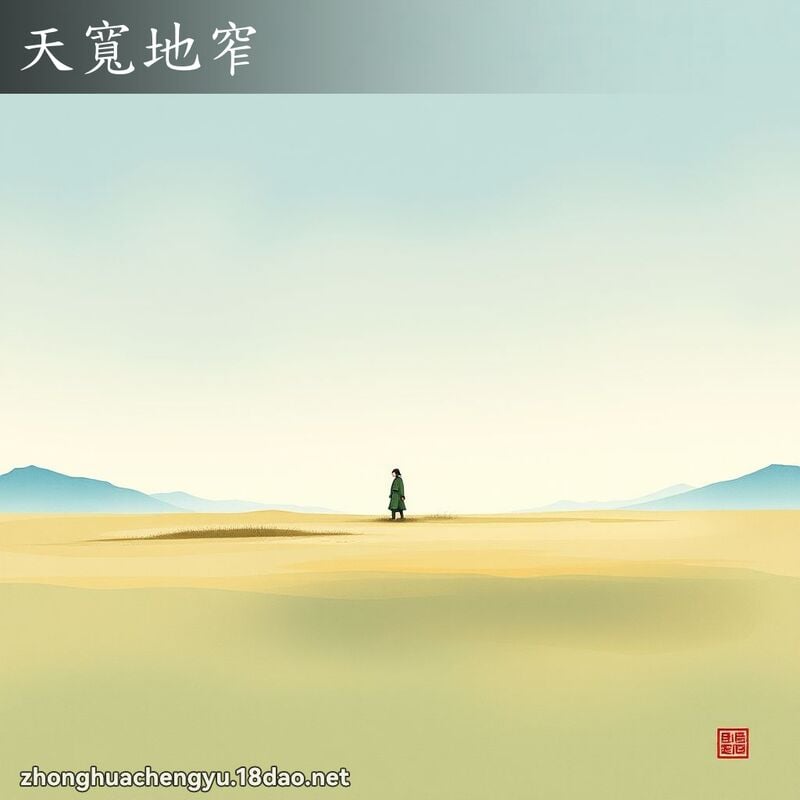 天宽地窄 配图