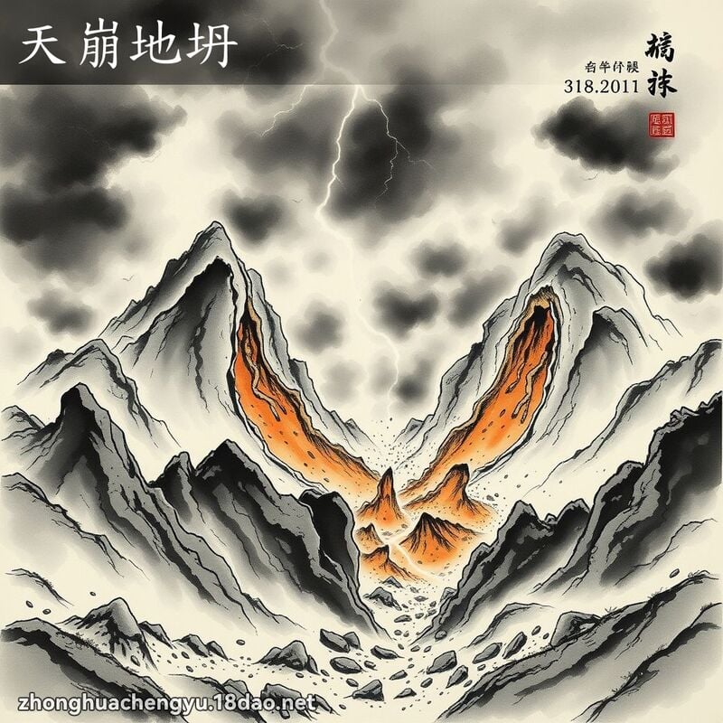 天崩地坍 配图