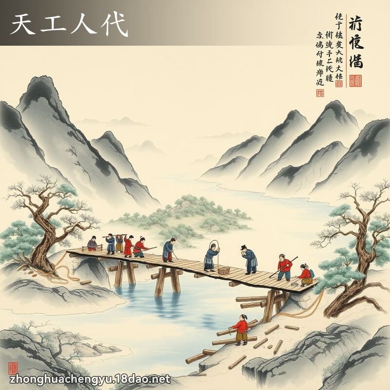天工人代 配图