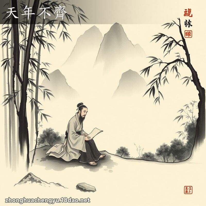 天年不齐 配图
